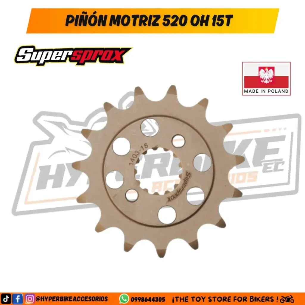 Piñón Motriz 52OH 15T