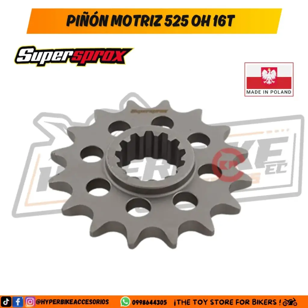 Piñón Motriz 525H 16T