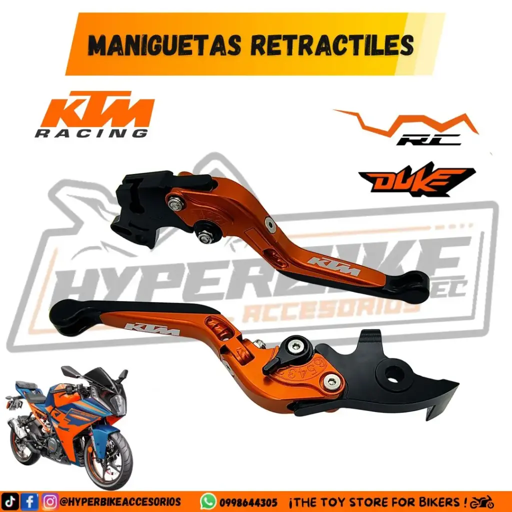 Maniguetas Retractiles KTM DUKE / RC / ADVENTURE 