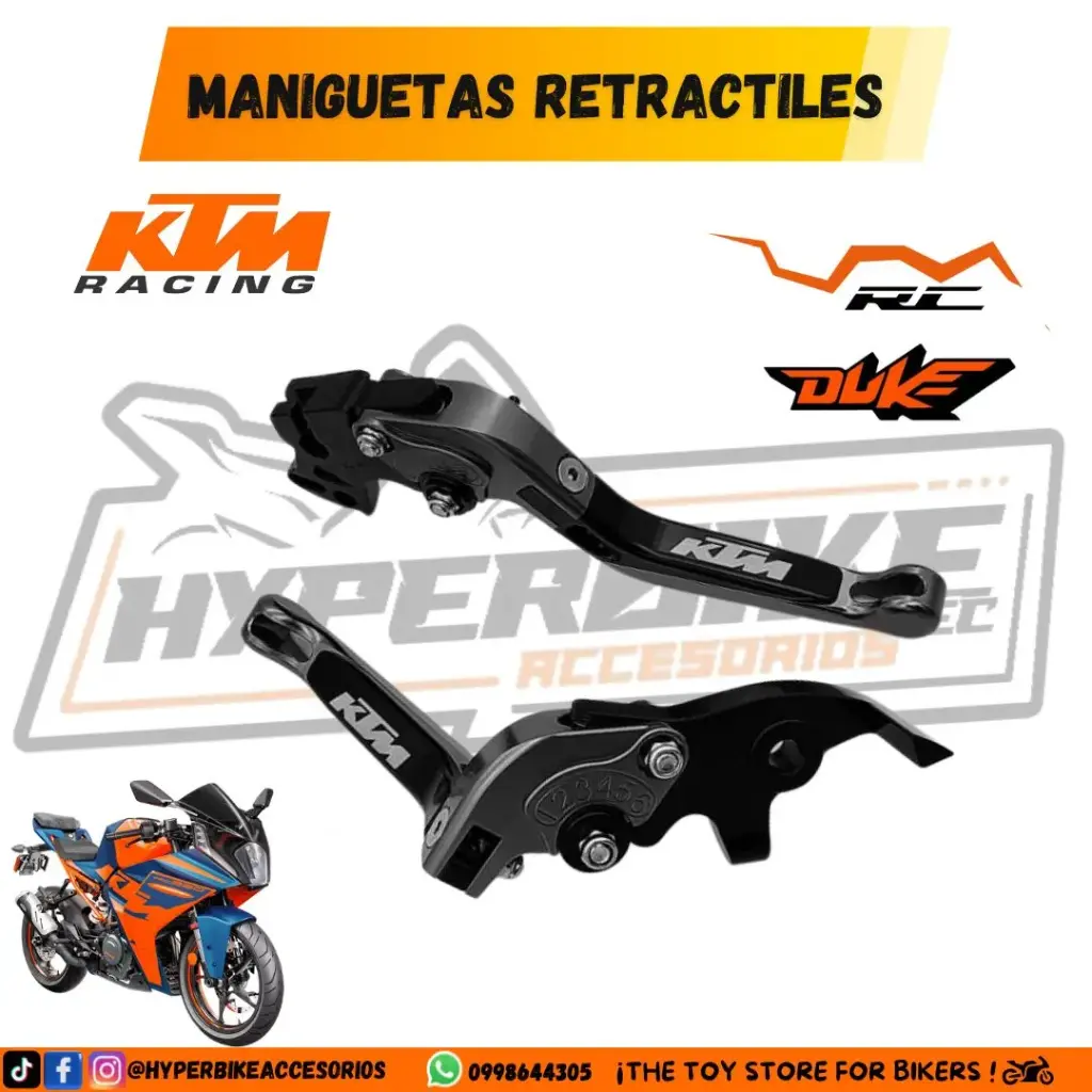 Maniguetas Retractiles KTM / DUKE / RC / ADVENTURE 