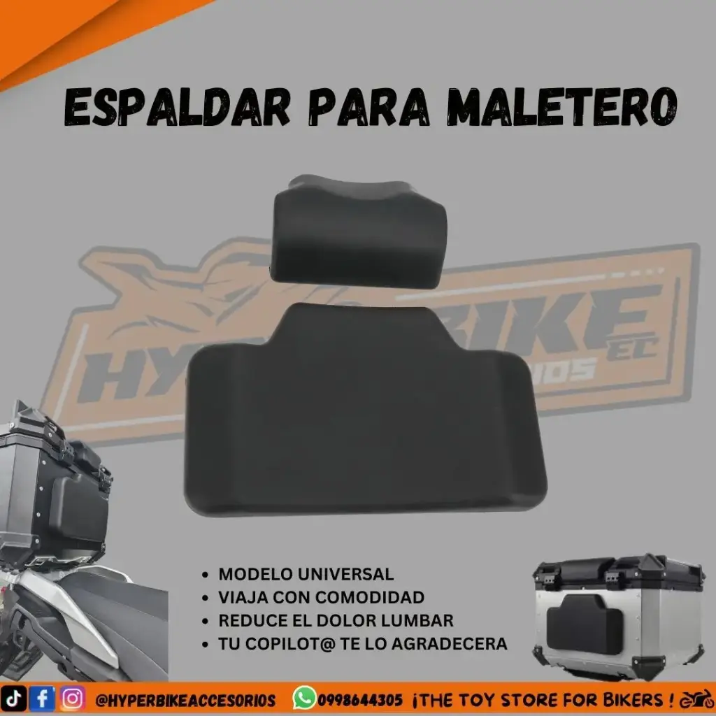 Espaldar para maletero