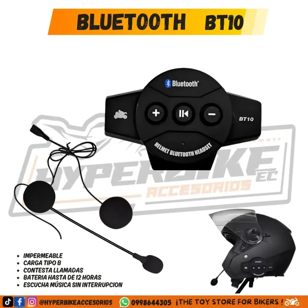 Intercomunicador Bluetooth BT10