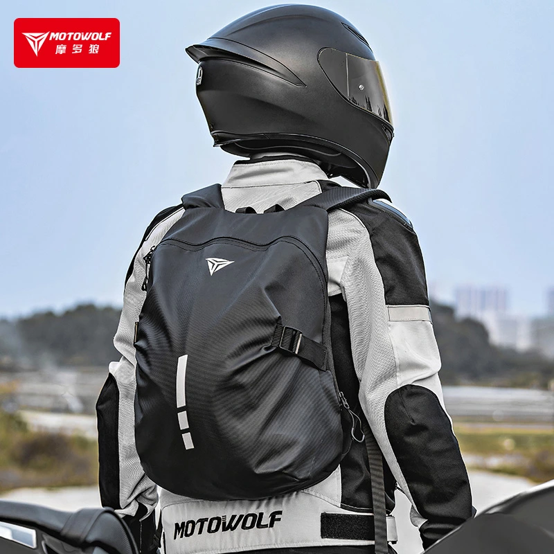 MOCHILA PORTA CASCO MOTOWOLF