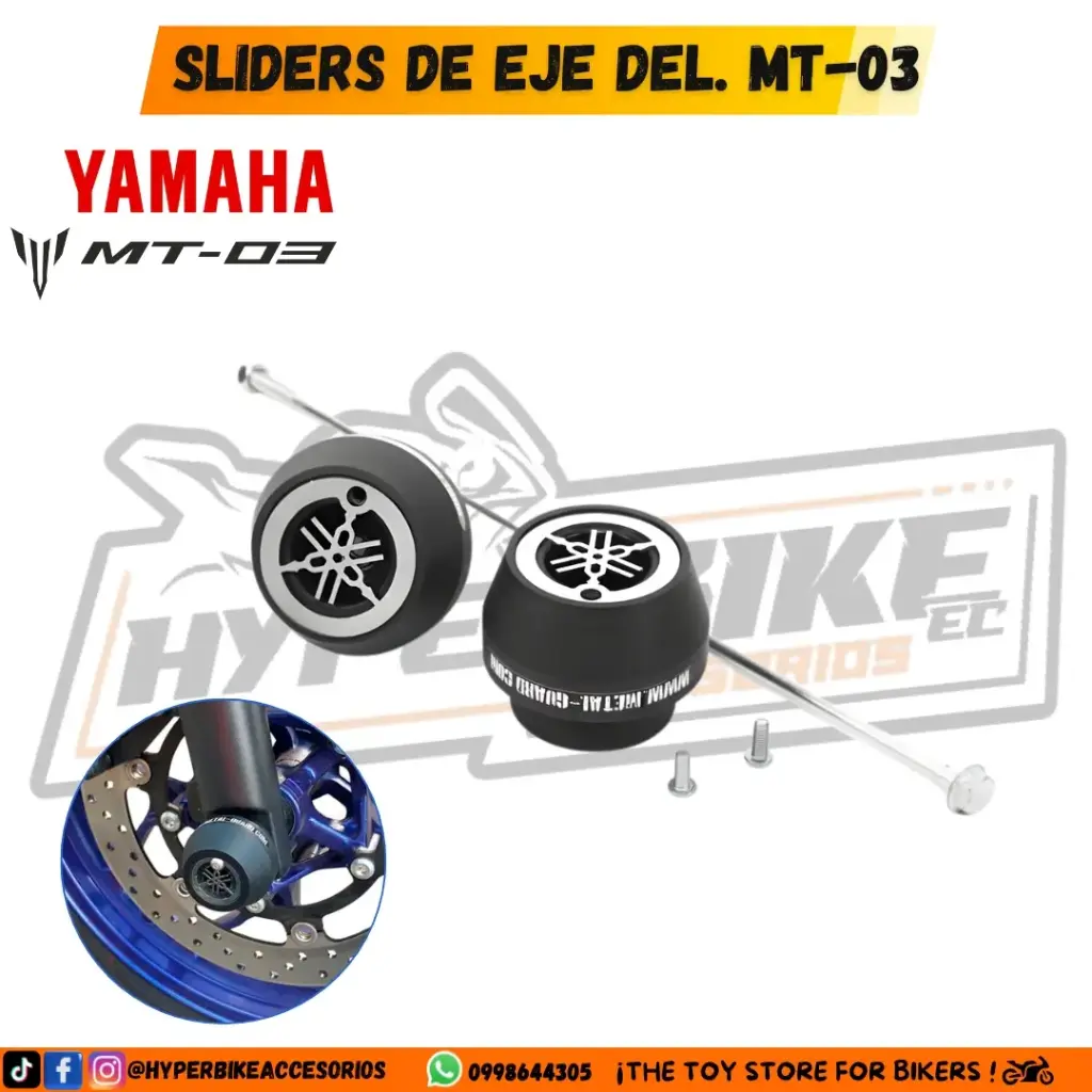 SLIDERS EJE DELANTERO MT 03