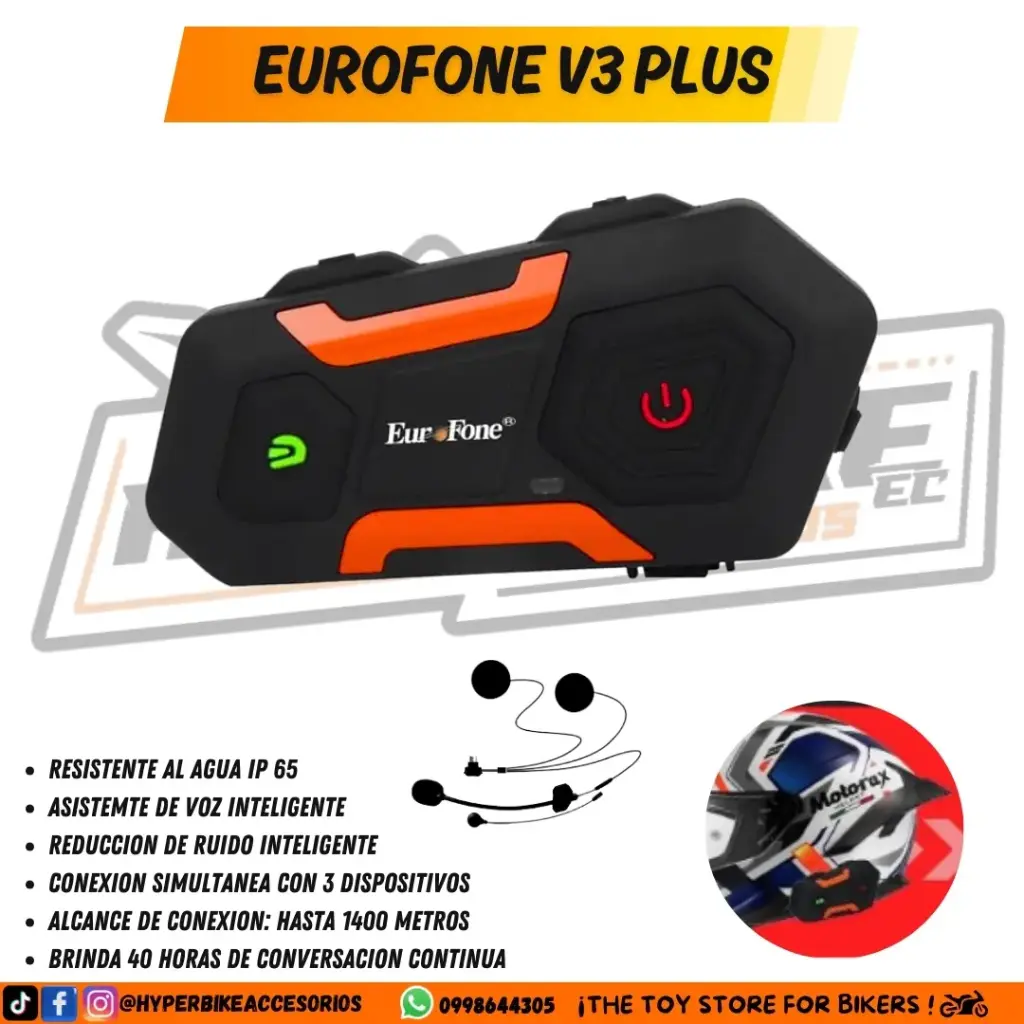 Intercomunicador Eurofone V3 PLUS