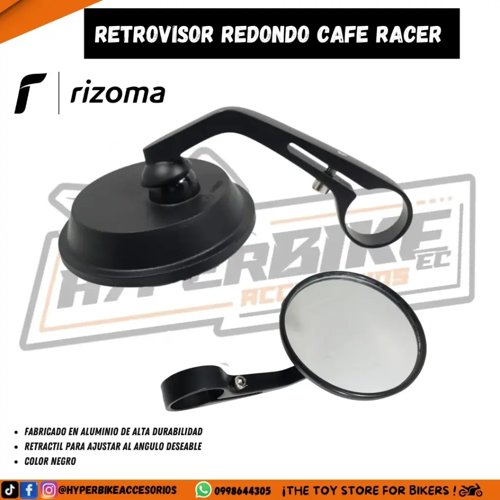 RETROVISOR REDONDO CAFE RACER