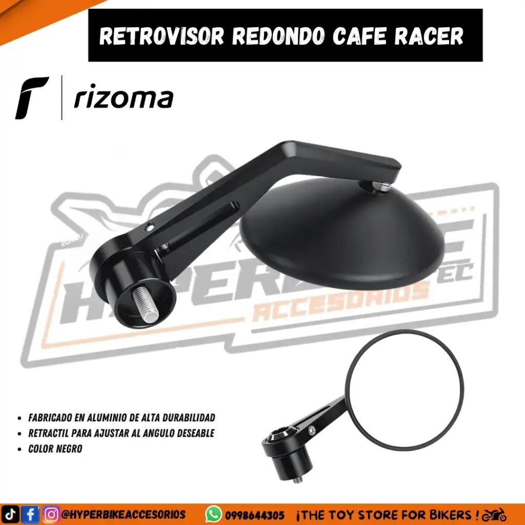RETROVISOR REDONDO CAFE RACER